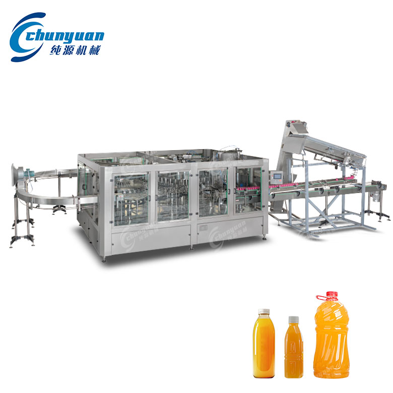 四合一果粒果汁灌裝機